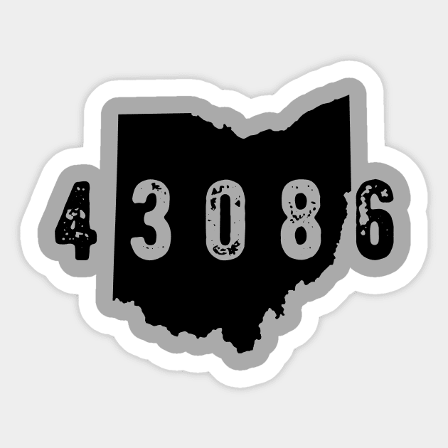 43086 zip code columbus Ohio Sticker by OHYes